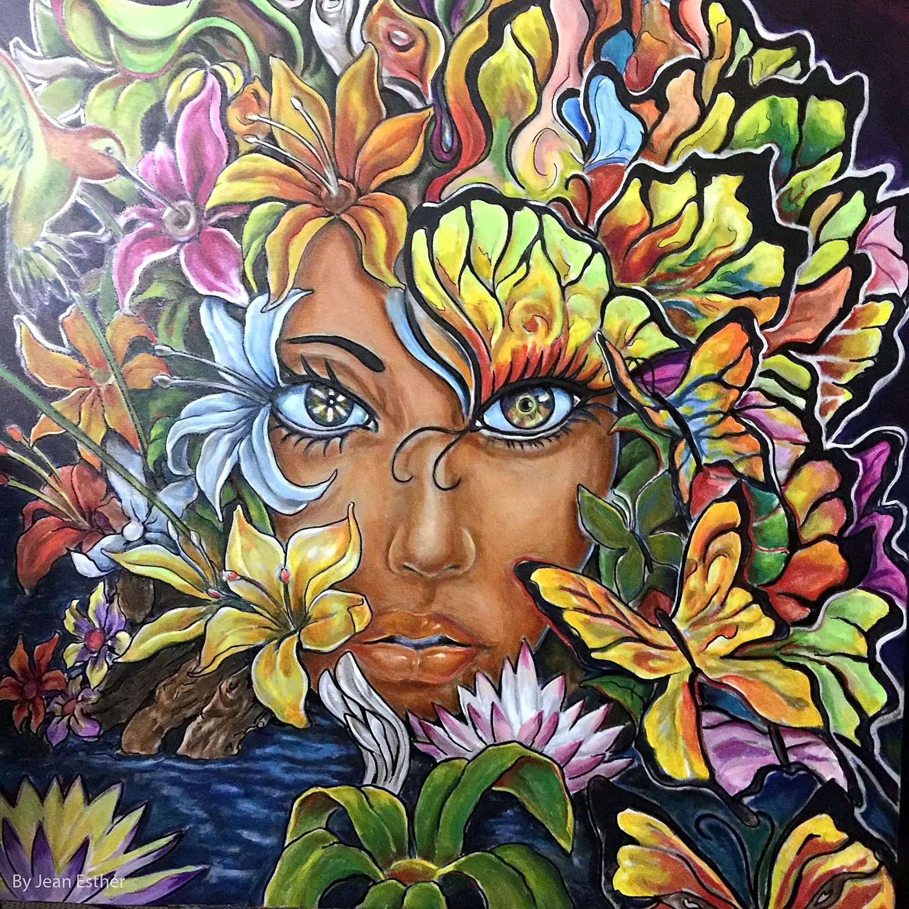 Human Nature: Flora, painting by Jean Esther