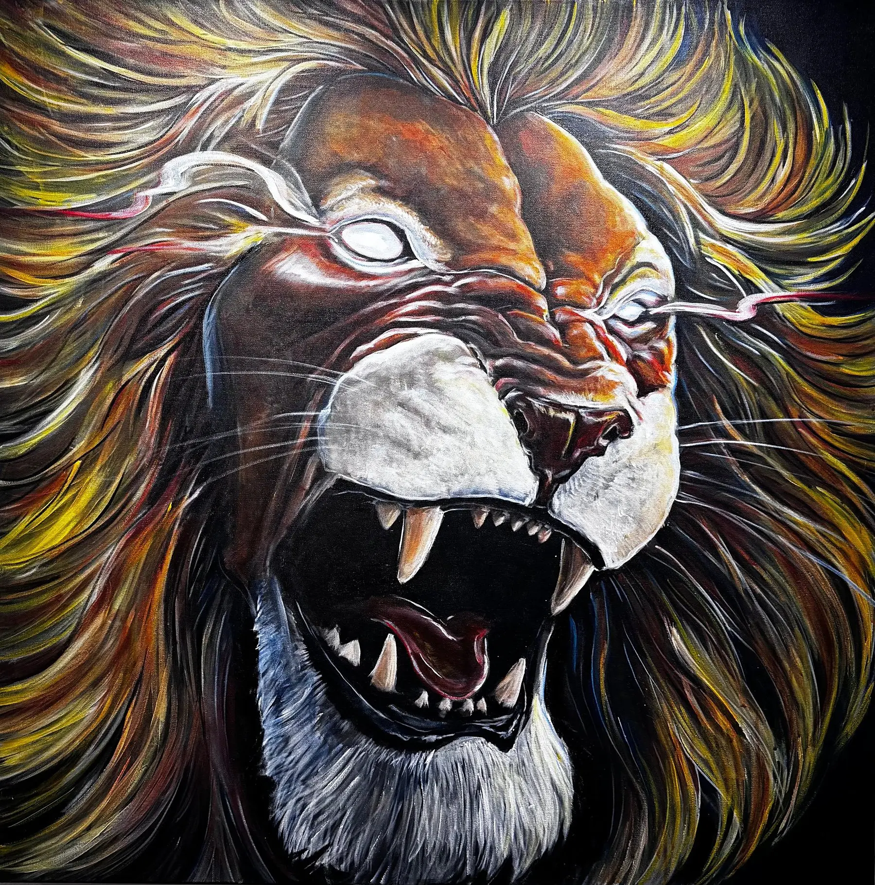 Leo “The Lion”, painting by Jean Esther