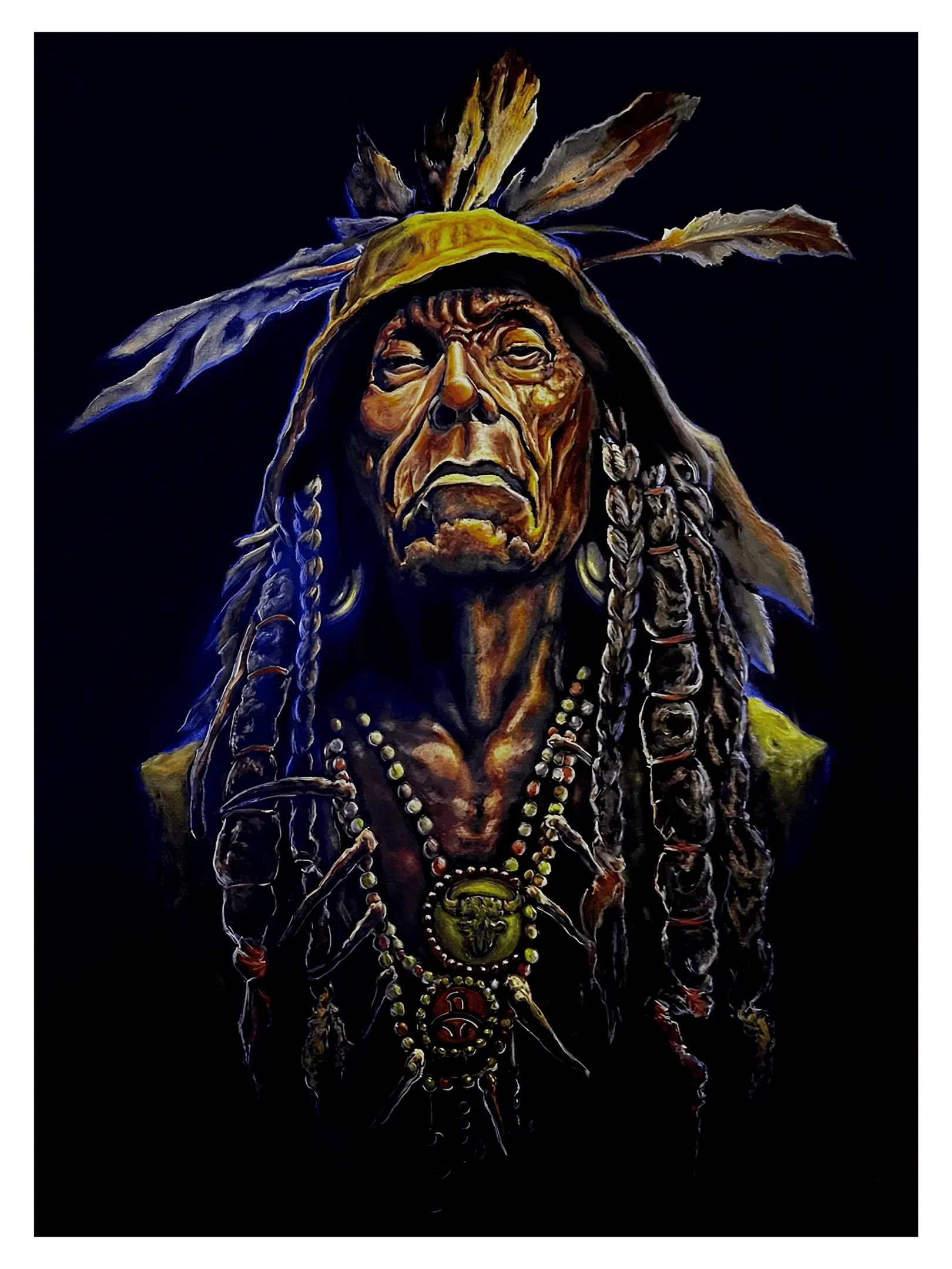 The Chief, painting by Jean Esther